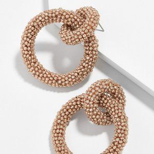 BaubleBar Rose Gold Emma Hoop Earrings